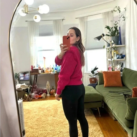 Essentiel Antwerp Fuschia Pink Cable Knit Sweater Sz XS made in Italy - Picture 4 of 12